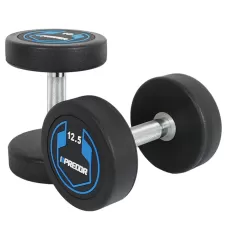 纯钢PU哑铃家用男士健身房器材金属全钢包胶铸铁女不锈钢一体杠铃