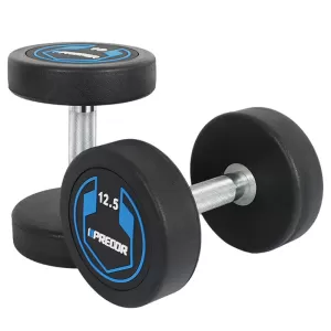 纯钢PU哑铃家用男士健身房器材金属全钢包胶铸铁女不锈钢一体杠铃